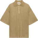 ZARA Knitwear Olive Green Lapel Moderate