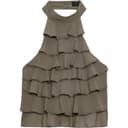 ZARA Tank Tops Light Khaki