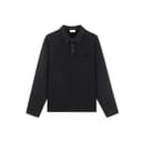 OFFWHITE Polo Shirts Black Washed Polo Collar Moderate Straight Fit