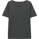 ZARA TShirts Coal Gray Crew Neck