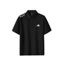 Adidas Tennis Polo Shirts Black Polo Collar Moderate