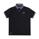 Arcteryx TShirts Black/Black Lapel Moderate Straight Fit