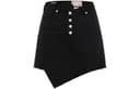 EVISU Short Black Moderate Aline Skirt