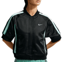 Nike Court Slam Tennis Tops Black/Mint Green/White Stand Collar Moderate