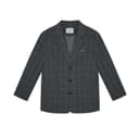 Kirsh Blazers Plaid Gray Lapel Moderate