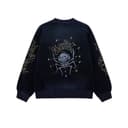 EVISU Jackets Navy Blue Baseball Collar Moderate
