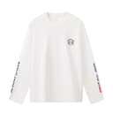 LiNing Sports Life Collection Sweatshirts White Crew Neck Moderate