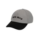 MIU MIU Cotton Baseball Caps Blue