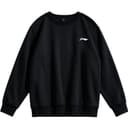 LiNing Sweatshirts Black (FleeceLined) Crew Neck Thickened Straight Fit