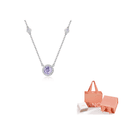 FANCI Star Dot Collection 925 Sterling Silver Synthetic Cubic Zirconia Necklaces