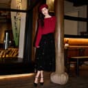 XIANGYING Sweaters Boatneck Moderate Other