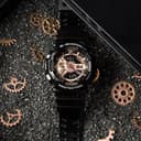 G SHOCK YOUTH Collection 200m Waterproof Quartz Movement Resin Strap Watch Black Dial