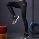Li Ning Fitness Thickened Fleece Lined Tight Fit Sports Black