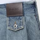 Loewe pleated denim skirt