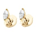 Redline Diamond Stud Earrings Gold