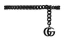 GUCCI GG Marmont Metal Waist Chains Black
