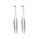 Redline White Gold Drop Earrings Silver