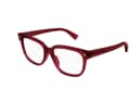 Bottega Veneta Acetate Aviator Eyeglass Frames Red