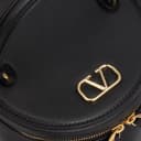 Valentino Calfskin Box Makeup Bag Mini Black