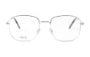 DIOR Metal Tortoiseshell Acetate Fiber Irregular Shape Eyeglass Frames Silver