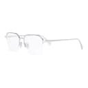 FENDI Metal Square Eyeglass Frames Silver