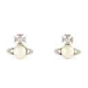 Vivienne Westwood Brass Stud Earrings Silver