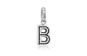 Burberry Palladium Plated Bronze Calfskin Charms / Pendants Silver
