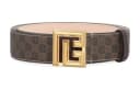 BALMAIN Monogrammed Buckle Belt
