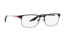 PRADA Acetate Titanium Irregular Shape Eyeglass Frames White