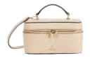 Furla Textured Handbag Makeup Bag Mini Light Pink