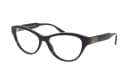VERSACE Plastic Butterfly Eyeglass Frames Black