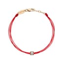 Redline 18K Rose Gold Diamond Bracelets Red
