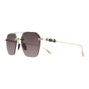 Chrome Hearts Irregular Shape Sunglasses Gold
