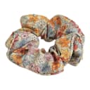 HERMES Twill Silk Hair Ties Beige