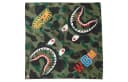 A BATHING APE Cotton Headwraps Green