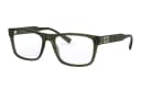 VERSACE Plastic Irregular Shape Eyeglass Frames Green