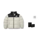 THE NORTH FACE Puffer Jacket Ecru Exquisite Shopping Bag Included