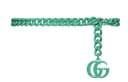 GUCCI GG Marmont Metal Waist Chains Mint Green