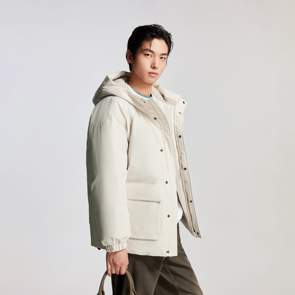 JACK JONES· x NBA Down Jacket Moonlight Gray