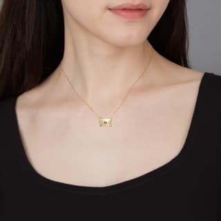 Swarovski Letra Necklaces Gold
