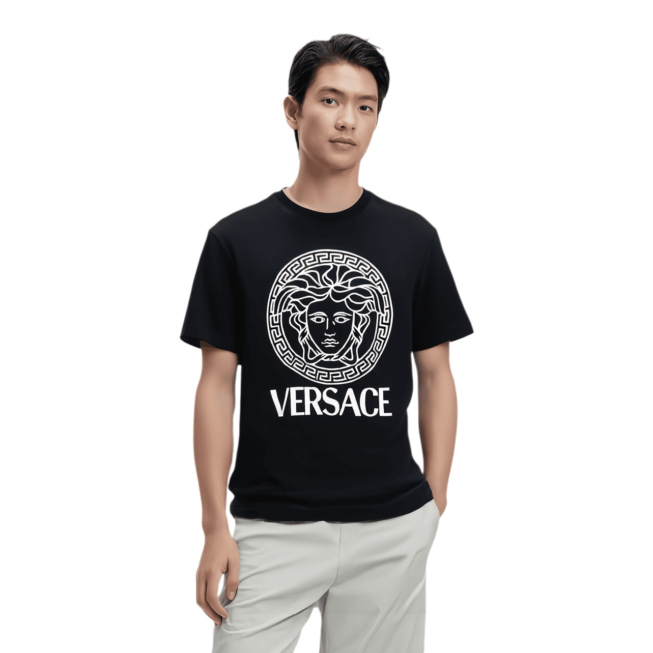 VERSACE SS24 T Shirt Black