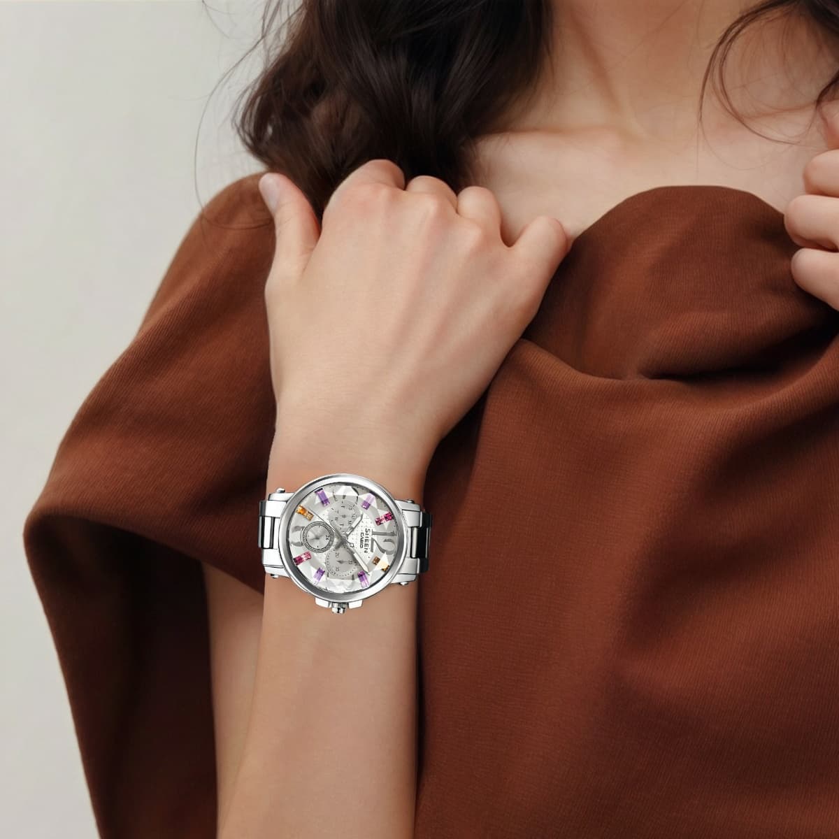 CASIO SHEEN Silver Watch SHE3035D7A