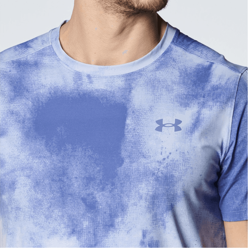 Under Armour Launch T Shirt Light Blue Purple
