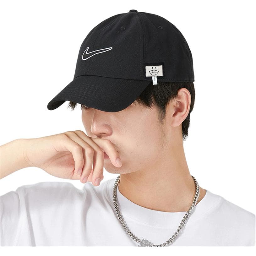 Nike Polyester Baseball Caps Black