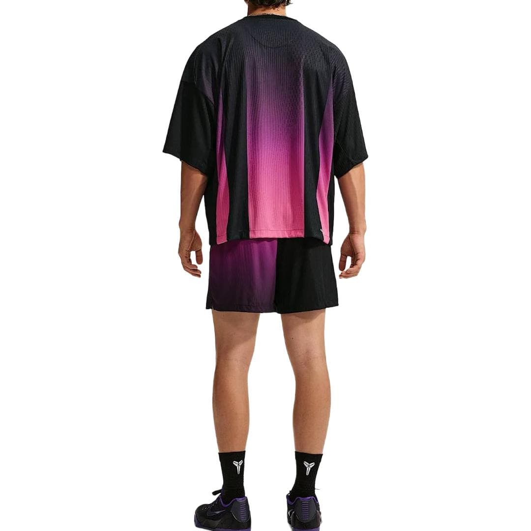 Nike Jerseys Black/Purple Red Crew Neck Moderate