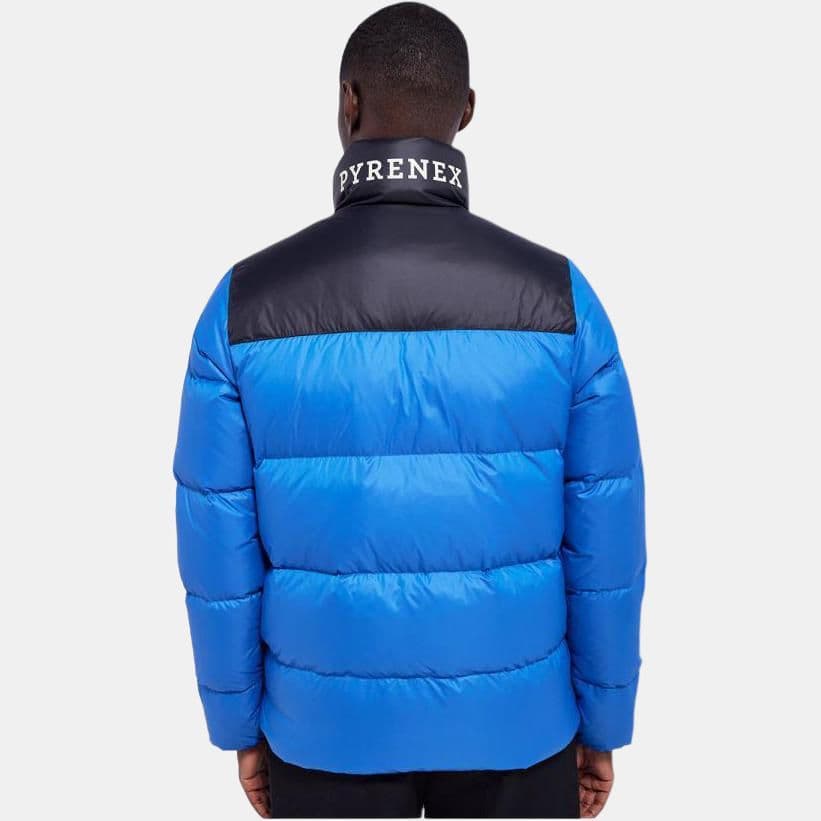 PYRENEX Jackets Blue Stand Collar Moderate Straight Fit
