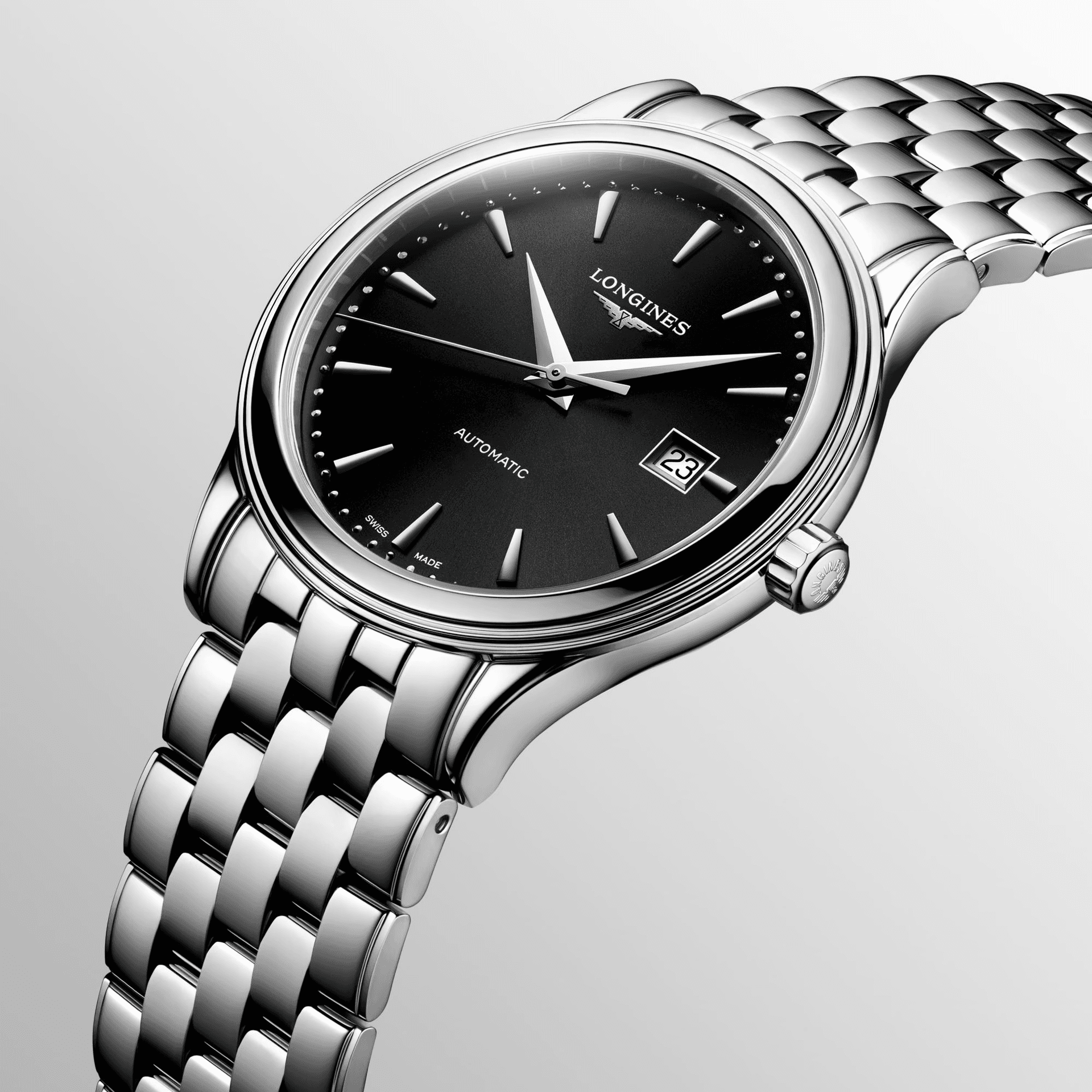 LONGINES Military Flag Collection Automatic Mechanical Movement 30m Waterproof Watch Black Dial