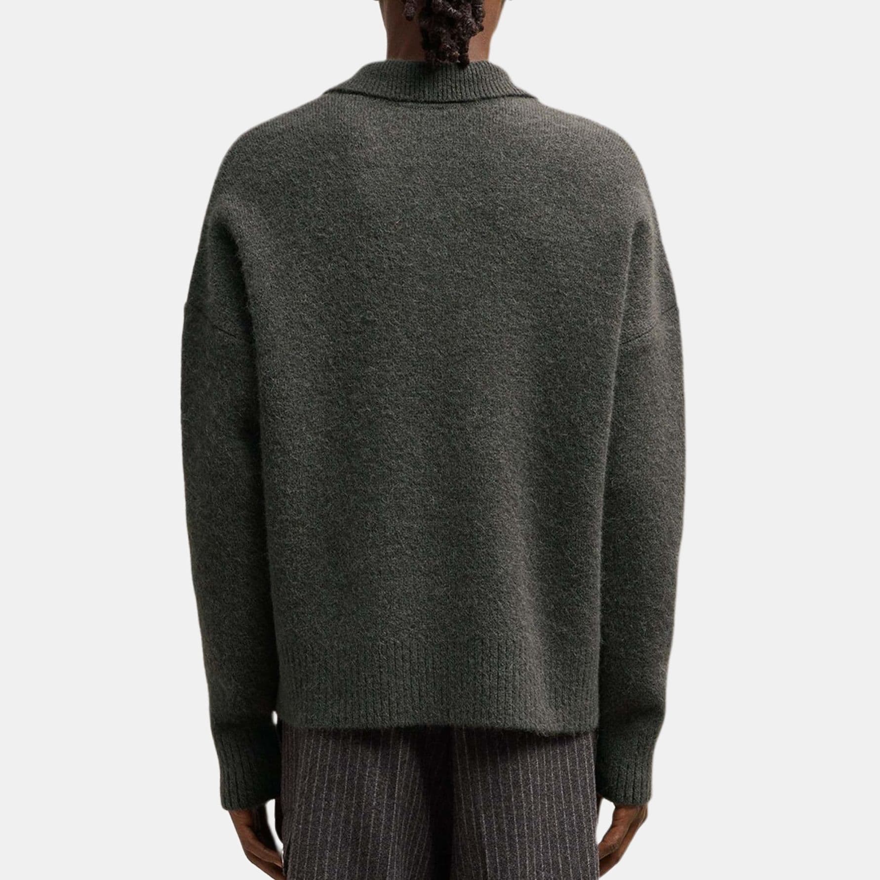 AMIPARIS Paris Ami De Coeur Knit Polo Sweater