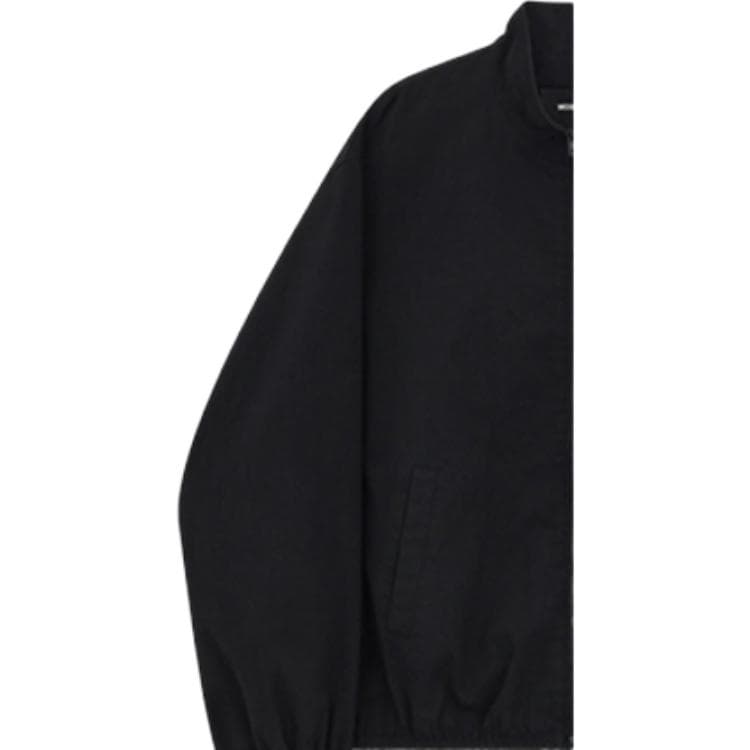 WE11DONE Jackets Black Stand Collar Moderate Straight Fit