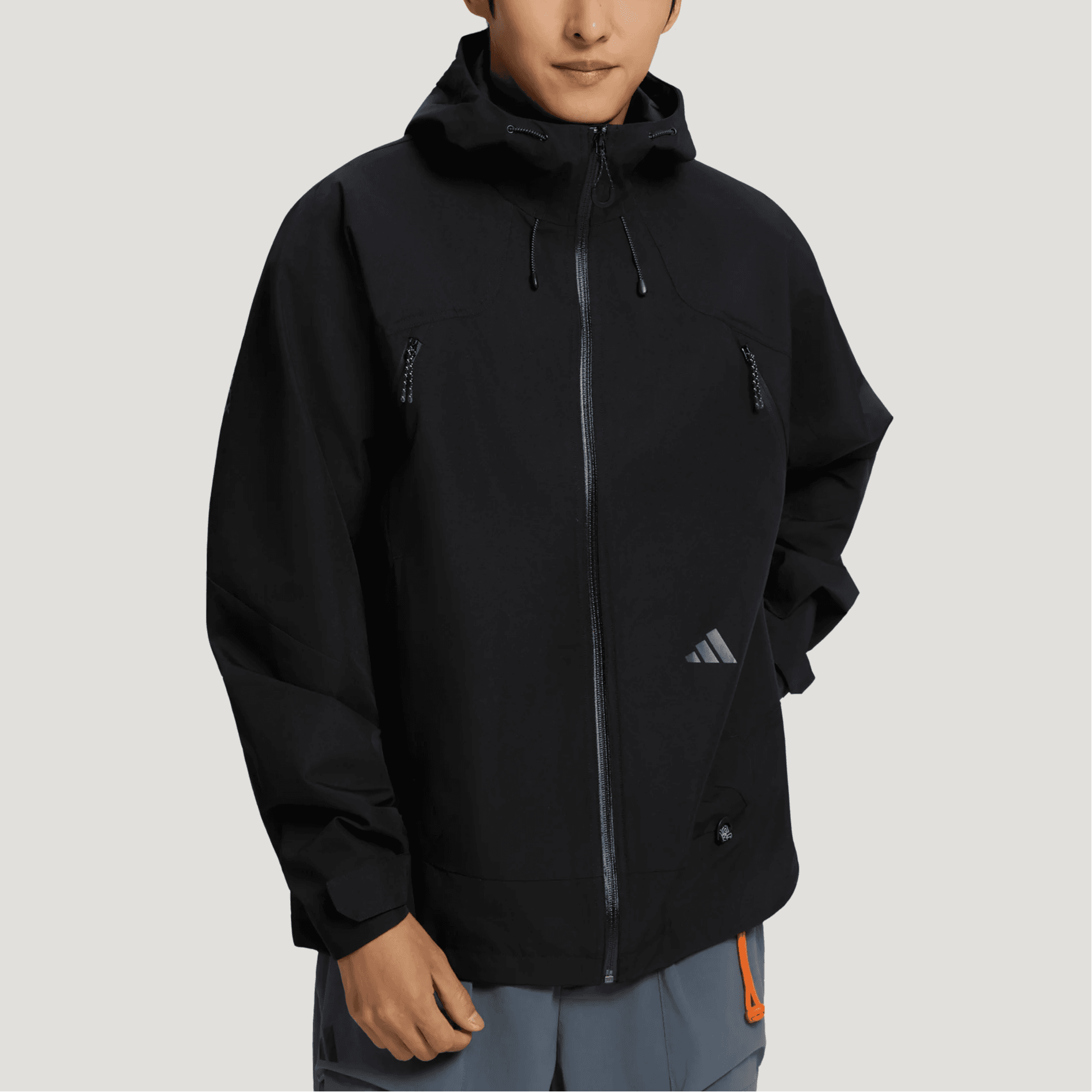 Adidas Terrex Jackets Black Hooded (Nondetachable) Moderate